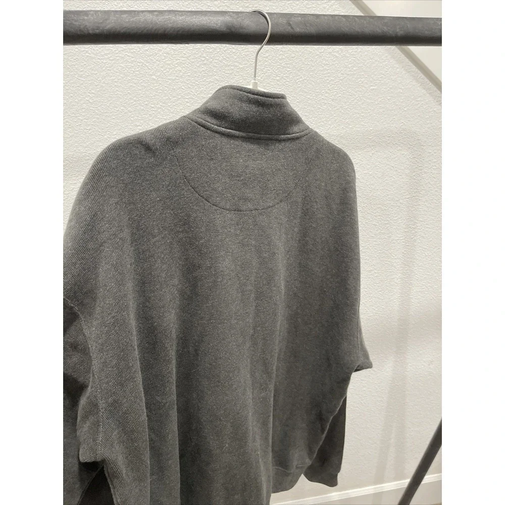 Men's Gray orvis quarter zip‎ pullover Sweater Size  Extra Large  Outdoor